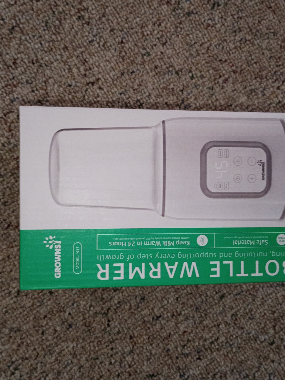 Grownsy Bottle Warmer in White and Green